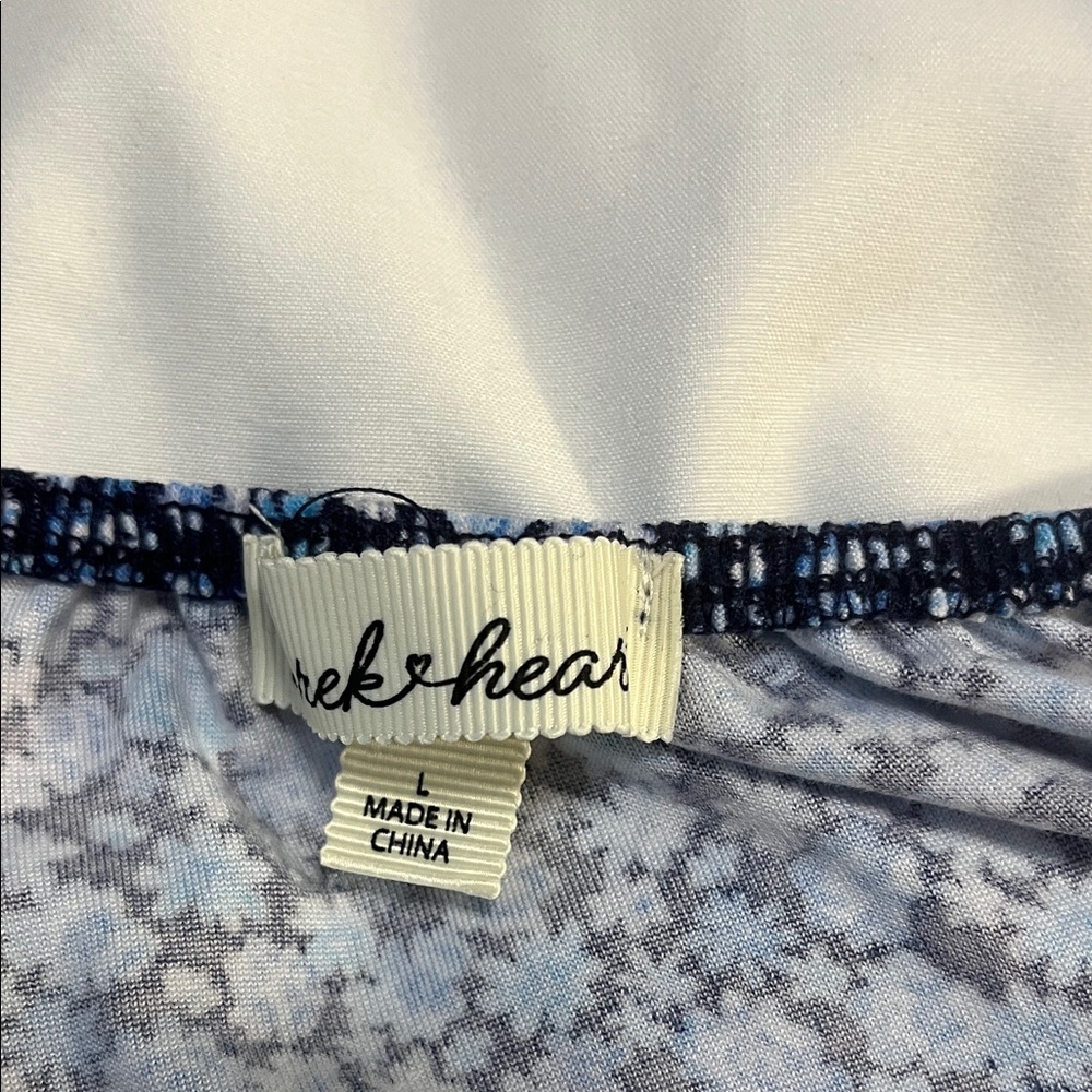 Derek Heart Blue Floral Mini Dress - Picture 7 of 7